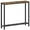 Rustic Brown + Black, variant on Narrow Console Table, 2-Tier Small Sofa Table, 29.5" Thin Entryway Behind Couch Table with Shelves, Industrial Hallway Table, for Living Room, Foyer, Black