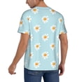 thumbnail image 2 of Lsque Daisies Flowers Pattern Mens Polo Golf Shirts Funny Graphics Shorts Sleeve Button Shirts Baseball T-shirt-Large, 2 of 7