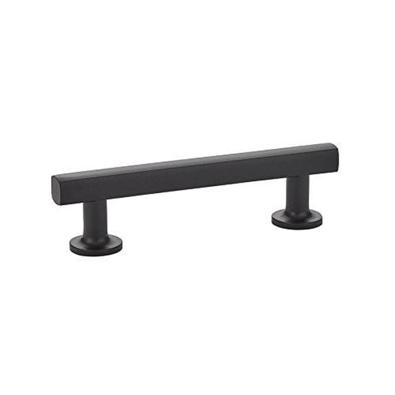 emtek 86454 freestone cabinet pull flat black (4" centers)