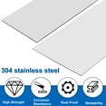 thumbnail image 3 of Uxcell 304 Stainless Steel Shims 12"x3"x0.024" Metal Strips Sheet 10Pcs, 3 of 5