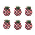 thumbnail image 1 of Adornos navideños de plástico Fiudx colgantes para árbol de Navidad 8 cm 6 unidades, 1 of 5