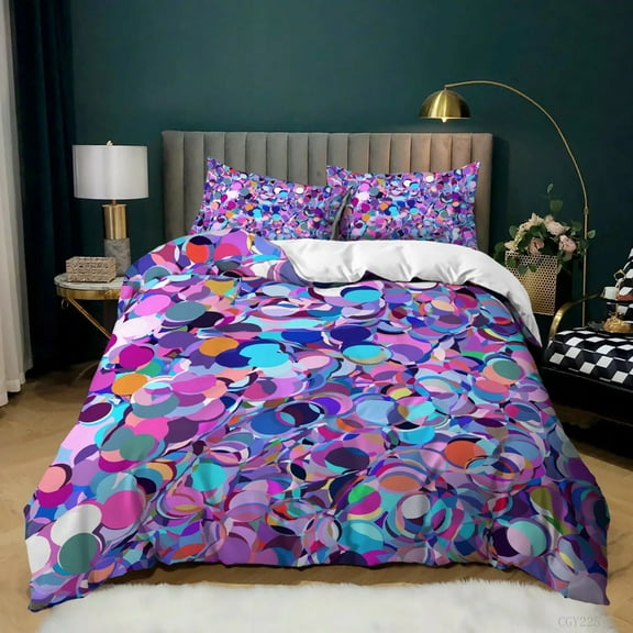 Colorful Abstract Art Duvet Cover Set 3 Piece Bedding Set for Women /King/Full/Twin Size Comforter Cover Quilt Cover