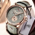 thumbnail image 2 of POEDAGAR Fashion Men Watch Top Brand Luxury Waterproof Date Quartz Watches Mens Military Leather Clock Sport Man Wristwatch, 2 of 5