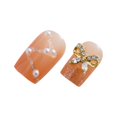 thumbnail image 1 of Fake Nail Style Sweet Cool Caramel Milk Card Color Pr Wearing GX Finished Lot K7 K5D6, 1 of 7