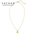 thumbnail image 2 of Collar con Colgante Sailing Inicial Pequeña Dorado, 2 of 5