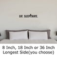 thumbnail image 2 of Eat. Sleep. Skate. Figure Roller Skating Sports Performance c Wall Decals for Walls Peel and Stick wall art murals Black Small 8 Inch, 2 of 2