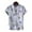 Gray, variant on Floenr Mens T Shirts,Men Casual Buttons Beach Turndown Solid Fashion Single-breasted Short-sleeved Shirt