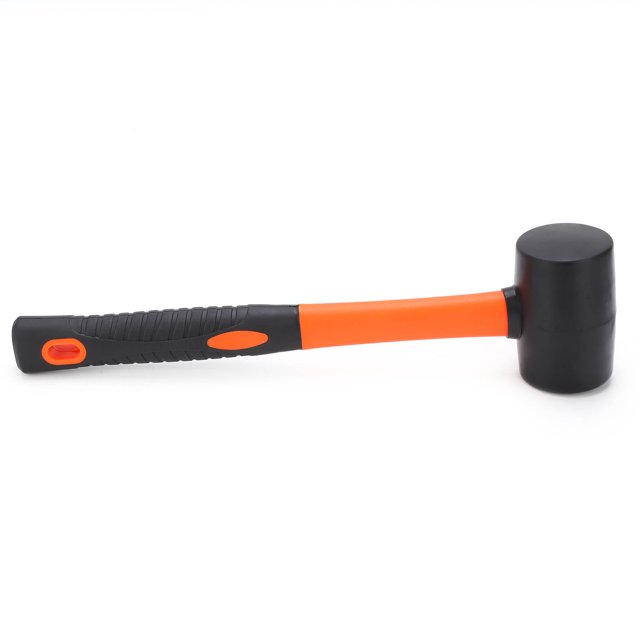 Martillo de plástico con mazo, herramientas para golpear con mango de 2 colores para instalación en pisos de carpintería