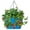Blue, variant on Houston International Trading 8495E XR Enameled Galvanized Hanging Strawberry & Flower Planter, Red