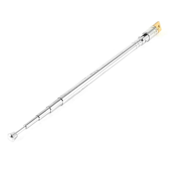 Silver Tone 36cm 14" Length Telescopic Aerial DAB Radio Antenna