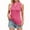 Pink, variant on ABATAB Summer Tank Tops for Woman Sleeveless V Neck Ribbed Button Down Plain Casual Cami Blouses T-Shirt