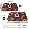 thumbnail image 3 of Picia A Cup Of Black Coffee On A Saucer Curved Windshield Sunshade Accordion Folding Style Auto Shade for Car Truck SUV Van Blocks UV Ray Sun Visor Protector -, 3 of 7