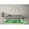 thumbnail image 3 of Ahgly Company Indoor Rectangle Abstract Emerald Green Modern Area Rugs, 7' x 10', 3 of 4