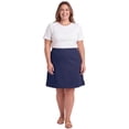 thumbnail image 7 of Turtle Bay New York Women's Pull on Skort in Twill with Elastic Waist and Front Pockets, 7 of 7