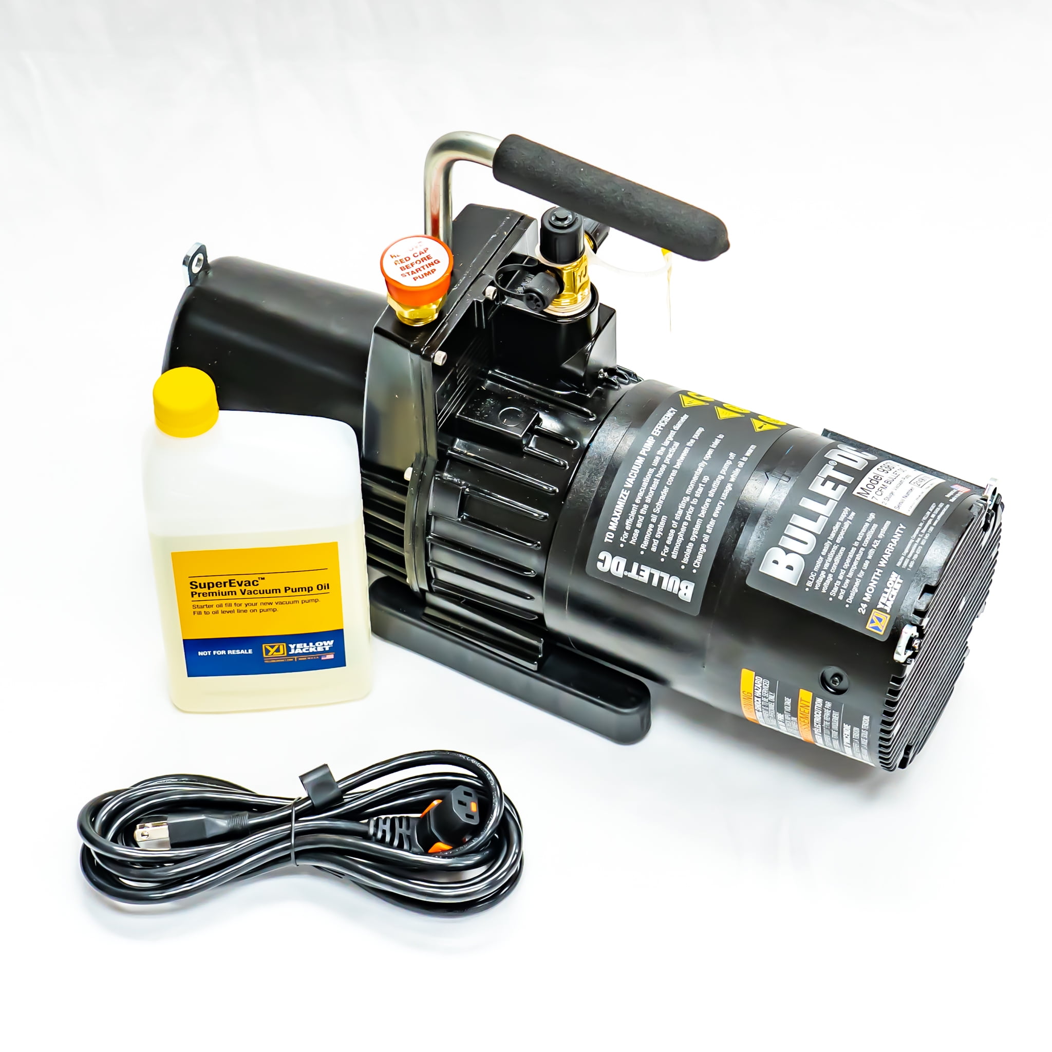 ⭐︎EAK⭐︎  Yellow Jacket 93870 Bullet DC Vacuum Pump, 7 CFM, 115V, 60 Hz – 2