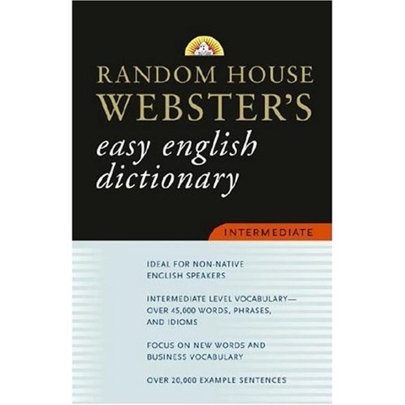 Pre-Owned Random House Webster's Easy English Dictionary: Intermediate Paperback