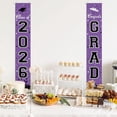 thumbnail image 5 of 2026 Graduation Banners Decorations, Graduation Banner Graduation Party Supplies Class of 2026, Hanging Congratulations/Congrats Grad Banner for Door and Porch, Party Decor - Purple, 5 of 14