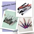 thumbnail image 5 of 100Pcs Makeup Brushes Pen Guard Protector 4.7 inch Purple Expandable Mesh Sleeve Covers Reusable Make Up Brushes Sheath Mesh Netting Protector, 5 of 6