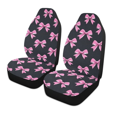 ALAZA Bow-a1 Car Seat Covers 2 PCs Universal Auto Front Seats Interior Protector