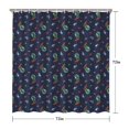 thumbnail image 5 of Navy Dinosaurs Space Surfing Pattern Shower Curtain 72"x72" ,Bathroom Decorative Shower Curtains Set with 12 Hooks,Modern Waterproof Washable Shower Curtain, 5 of 6
