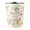 Cream White, variant on Small Desktop Trash Can, Open Top Round Trash Bin, Vintage Leather Wastebasket with Plastic Inner Bin for Living Room, Bedroom, Office