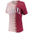 thumbnail image 2 of Women's Gameday Couture Crimson Alabama Crimson Tide Find Your Groove Split-Dye T-Shirt, 2 of 3