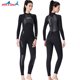 thumbnail image 5 of Toystoory Trajes de neopreno DiveSail, traje de buceo, pantalones de manga larga ultrafinos, mono de una pieza para mantener el calor, pieles de Deportes acuáticos Mujer/Negro XXL, 5 of 6