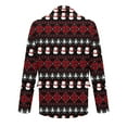 thumbnail image 4 of yuCgh Men's Corduroy Jacket with Ugly Christmas Design and Warm Pockets, Suit Cardigan for Casual Use,Black L, 4 of 4