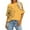 Yellow, variant on FcBaudy Womens Tops, Shirts for Women, Short Sleeve Round-Neck Blouses & Shirts Women's Ladies Fashion Casual Cropped Short Sleeve Printing Loose Shirt Blouse Top Women Blouse