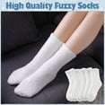 thumbnail image 2 of 5 Pairs Womens Super Soft Fuzzy Plush Warm Socks Winter Home Sleeping Slipper Socks, 2 of 6