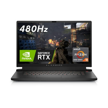 dell DELL Alienware M17R5 17.3'' 360Hz FHD Gaming Laptop, AMD Ryzen 9-6900HX, 16GB RAM, 2TB SSD,NVIDIA GeForce RTX 3070 Ti, 17.3'' 360Hz FHD Gaming Laptop,Dark Side of The Moon