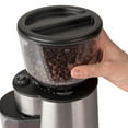 Mr. Coffee Automatic Silver Burr Mill Grinder with 18 Custom Grinds
