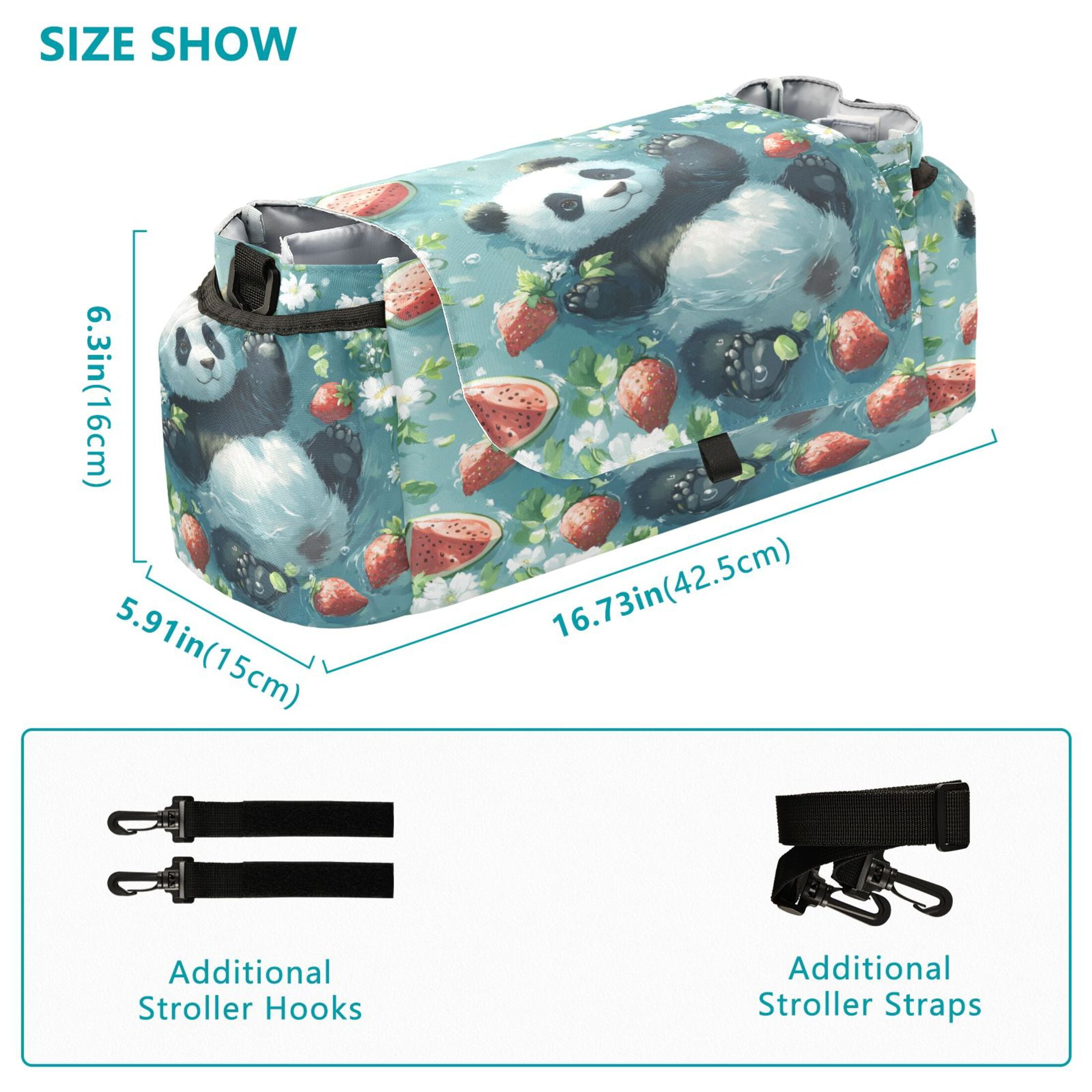 DIXRUYEE Stroller Organizer Floating Panda Paradise Printed