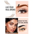 thumbnail image 2 of Micro Fork Tip Liquid Eyebrow Pen, Black Color, Waterproof Long-Lasting Brow Pen, Clear Defined Hair-Like Brows for Natural Black Hair, 2 of 4