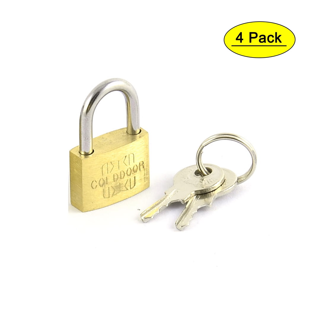 2" Inch Padlock With 2 Keys Brass Lock Luggage Toolbox Cabinets 