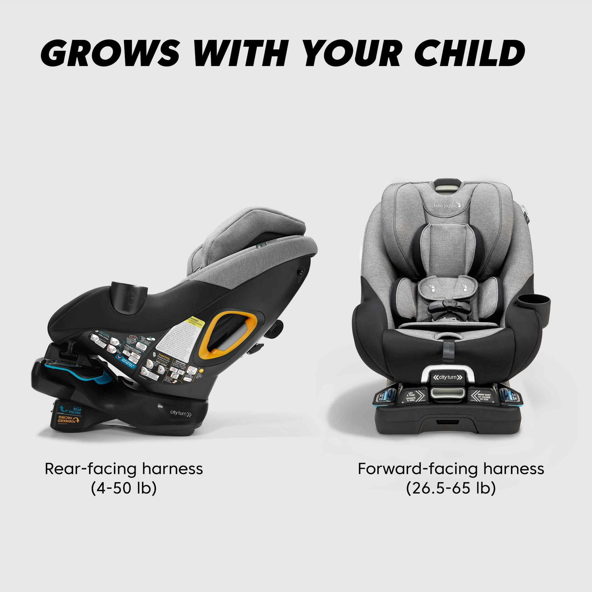 Baby Jogger city turn Rotating Convertible Car Seat, Dune