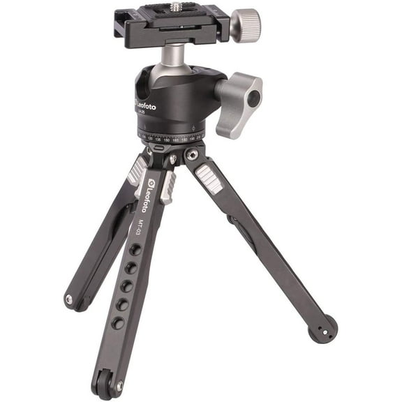 Leofoto MT-03/LH-25 Mini Tripod w/ Mini Ball Head Kit and Bag, Black