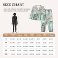 thumbnail image 4 of Kdxio Vintage Rose1 Women's Pajama Sets Long Sleeve Button Down Sleepwear Nightwear Soft Pjs Lounge Sets-Small, 4 of 7