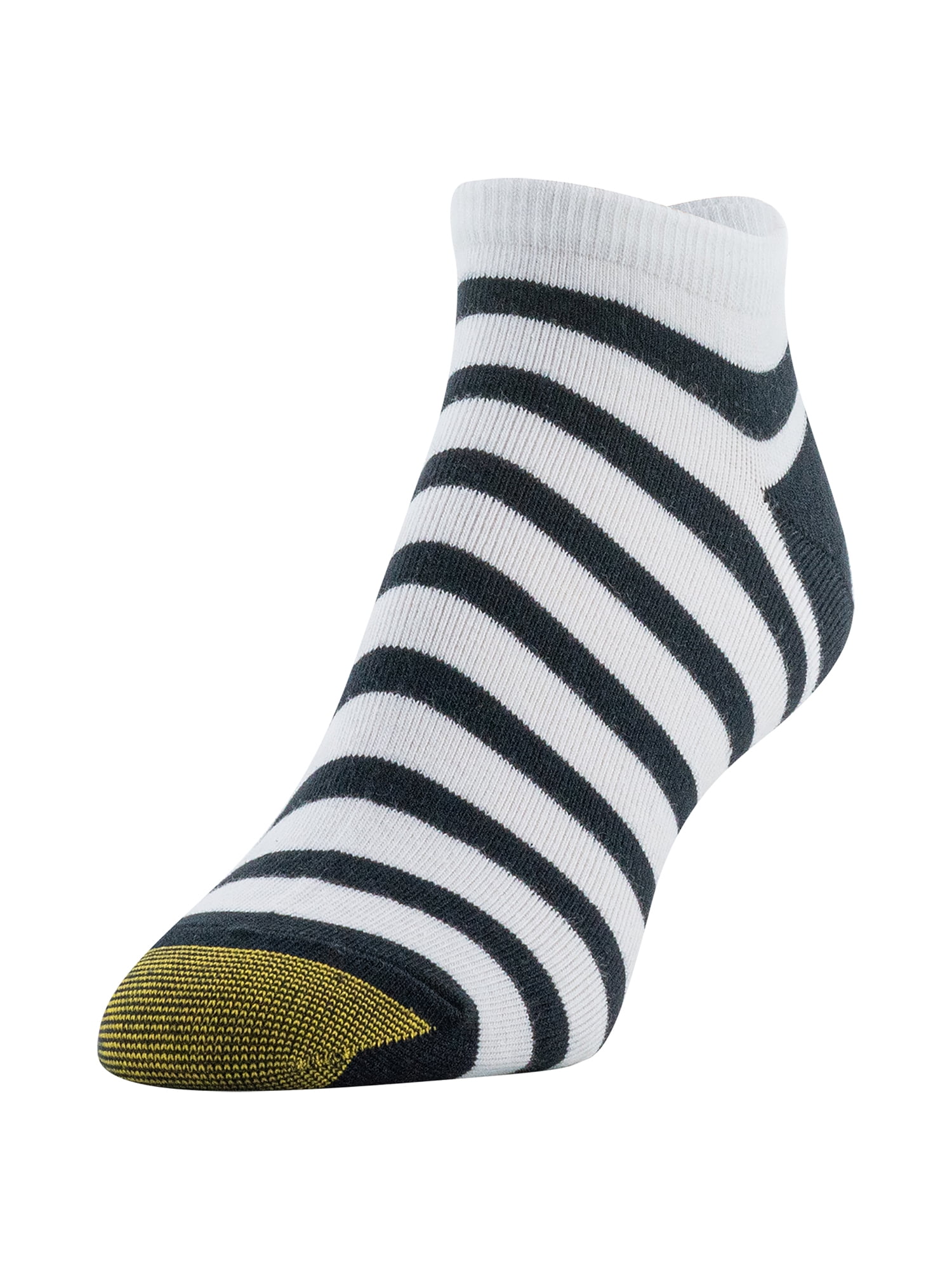 Goldtoe Edition Womens Rugby Stripe Liner Socks, 6 Pairs