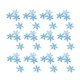 thumbnail image 1 of Paquete de 2/600 copos de nieve navideños, accesorios decorativos de plástico para el hogar, cafetería, tienda y bar (20 mm, estilo azul), 1 of 7