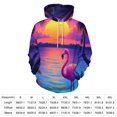 thumbnail image 2 of Tropical Sunset Flamingo 3d Sweatshirts Hoodie Fashion Casual Personality Men's Women Street Hoodie Pullovers Long Sleeve Comfortable Top, 2 of 6