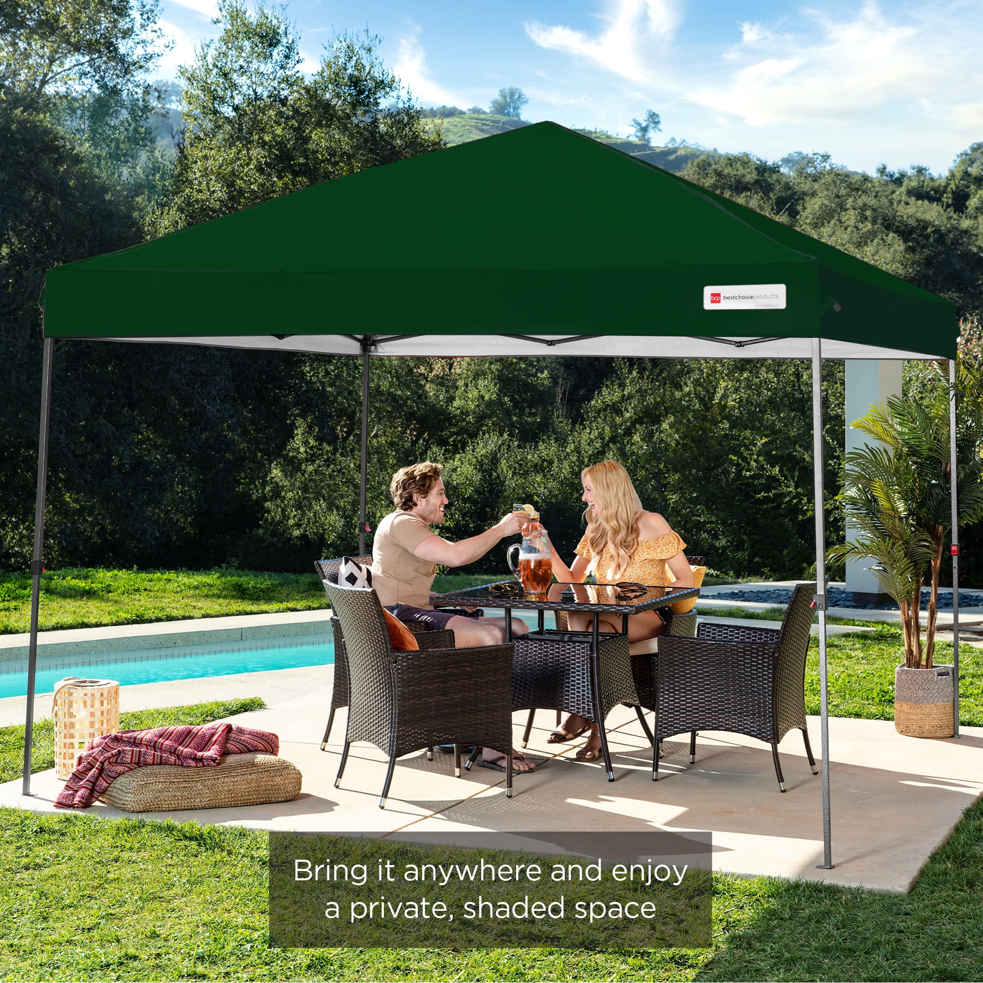 Coleman Straight Leg Instant Outdoor Canopy Shelter, 10 X