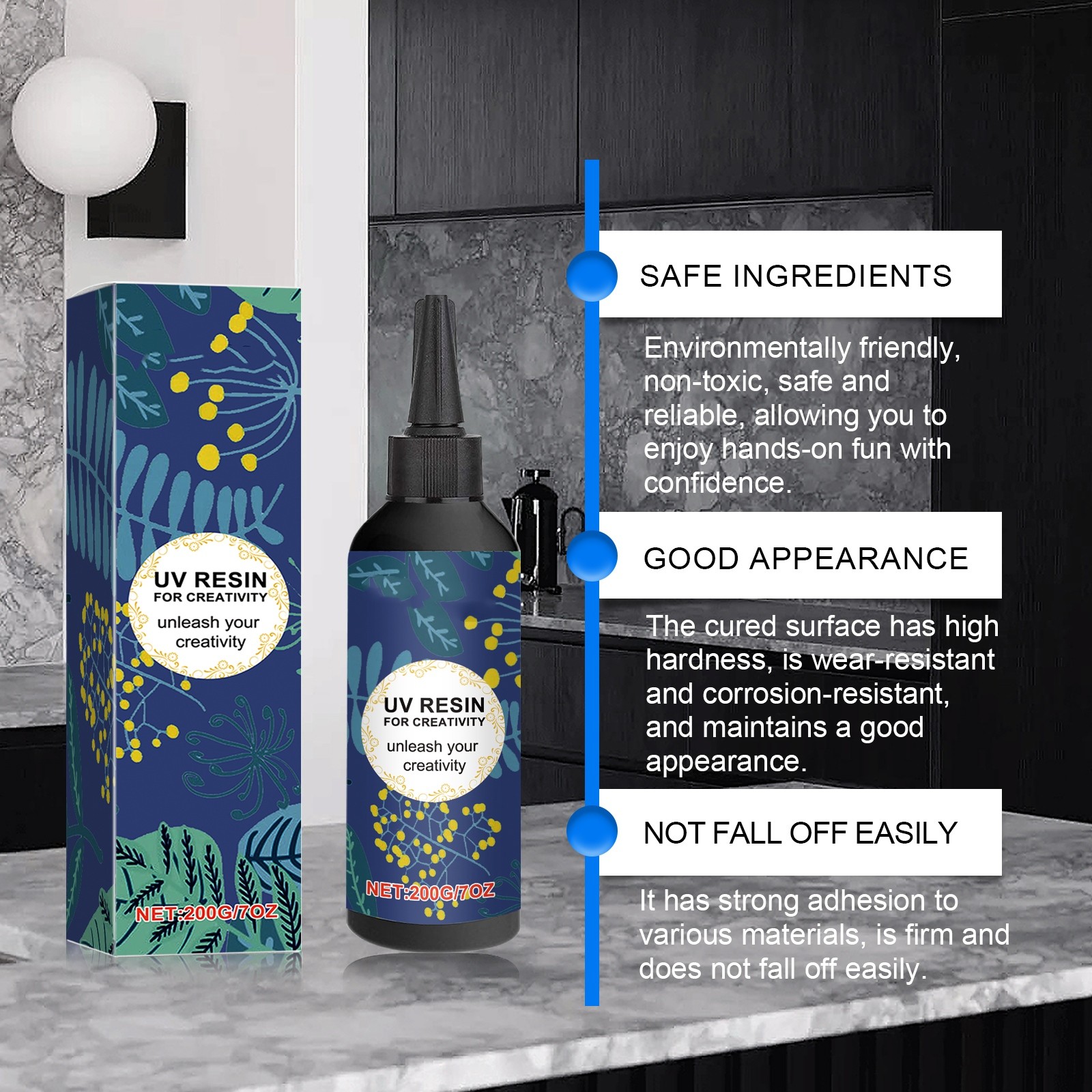 Clearance Adhesive mucilage under $20,Clear Resin Hard Curable Resin Liquid Quick Curing Epoxy Resin Glues For Casting Coating Jewelry Pendant（200ml） 2PC