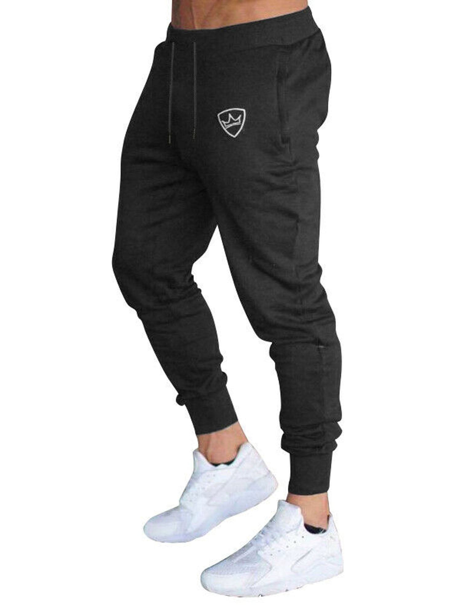Facitisu Men's Jogger Sweatpants Workout Lounge Casual Jogger Fleece Sweat Pants with Pockets 