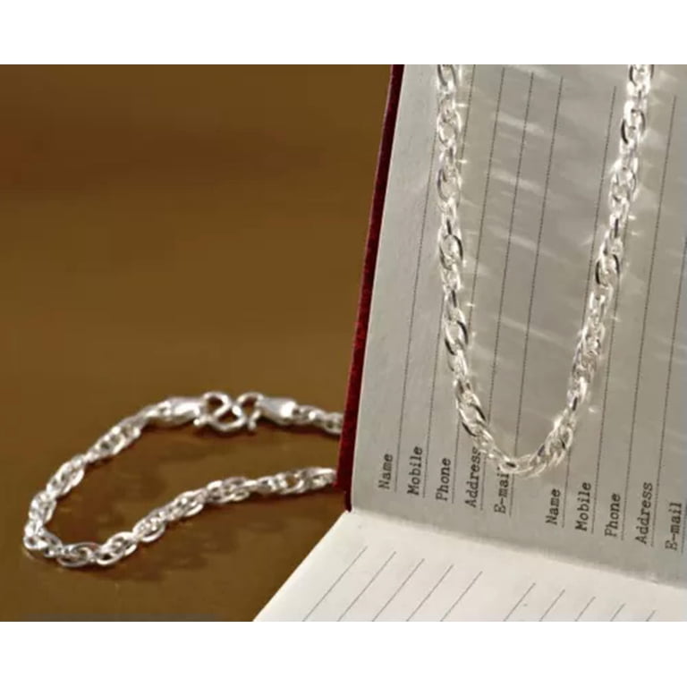 GARNI／silver925／sterling／21号 K-KED New Arrival Pure S999 Sterling Silver Chain Lucky Men Women