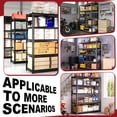 thumbnail image 2 of ZEUKMXOO 5 Tier Heavy Duty Shelving Unit , Adjustable Garage Storage Shelves for Organization, 2250LB Capacity Metal Rack for Garage, Closet, Pantry, Warehouse (60" H×28.5" W×11.8" D), 2 of 7