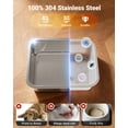 thumbnail image 4 of Fuente de Agua para Perros DeftPet 18L Acero Inoxidable Silenciosa, 4 of 9