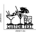 thumbnail image 3 of Custom Personalized Bar Theme Sign,Custom Bar Theme Sign,Drink Sign,Metal Family Name Sign for bar,Whiskey Decor, Martini Lover, 3 of 6