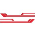 thumbnail image 1 of Vibrant Red Strip-Style RV Vinyl Decals - 2 Pcs Waterproof, Anti-Fade PVC Car Side Stickers for Exterior Decoration, Self-Adhesive & Removable Auto Accessories to Enhance Vehicle Appearance (40x8x1cm), 1 of 6