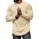 thumbnail image 5 of pstuiky camisa de manga larga para hombre, Camiseta informal de cuello redondo de punto para hombre, camiseta deportiva informal falsa, camiseta de cuello redondo de manga larga Tops de hombre xl, 5 of 8